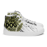 Dog Tennis Ball High Top Shoes for Men – Stylish Canvas Sneakers - 4Legz