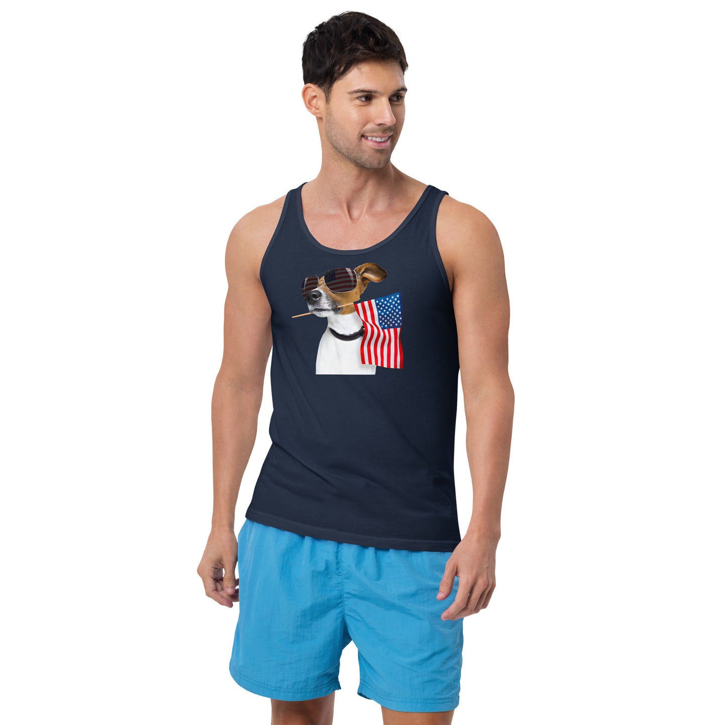 Dog in the USA Men's Tank Top