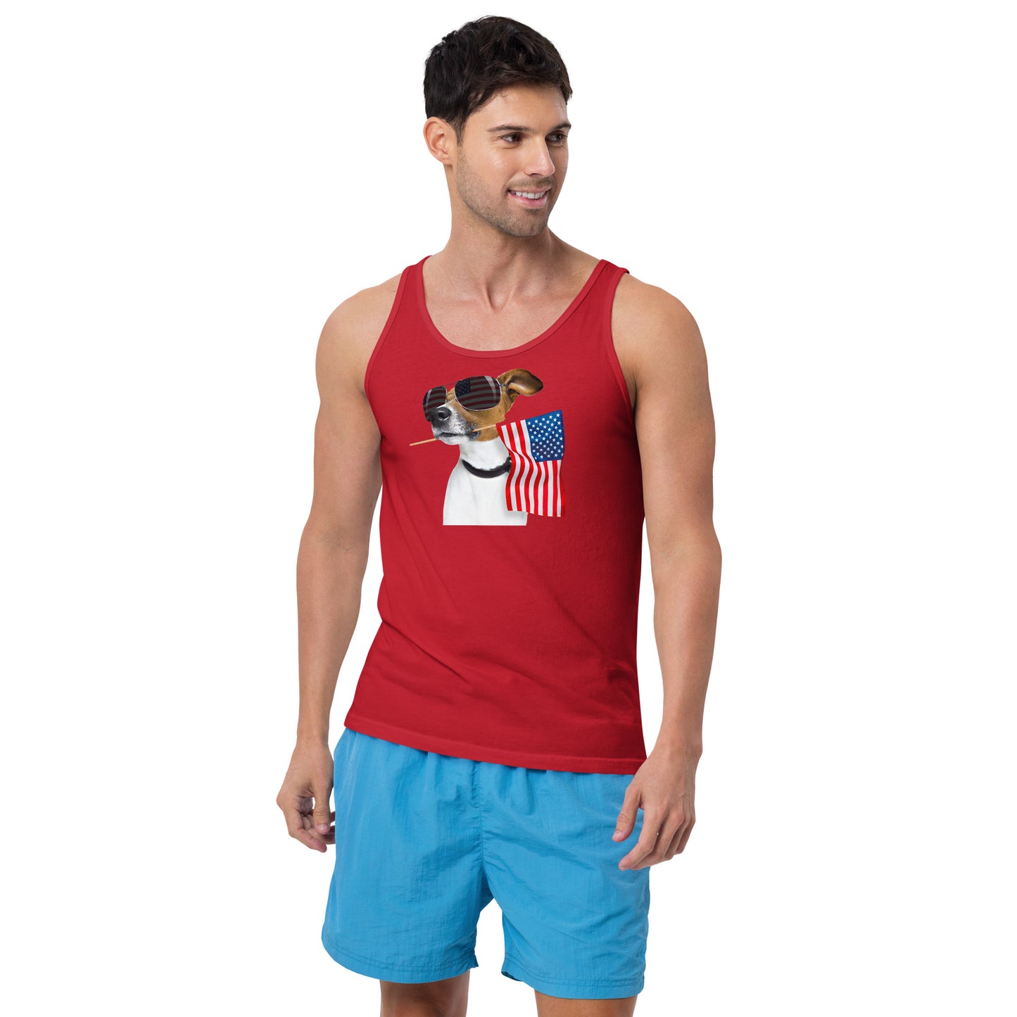 Dog in the USA Men's Tank Top