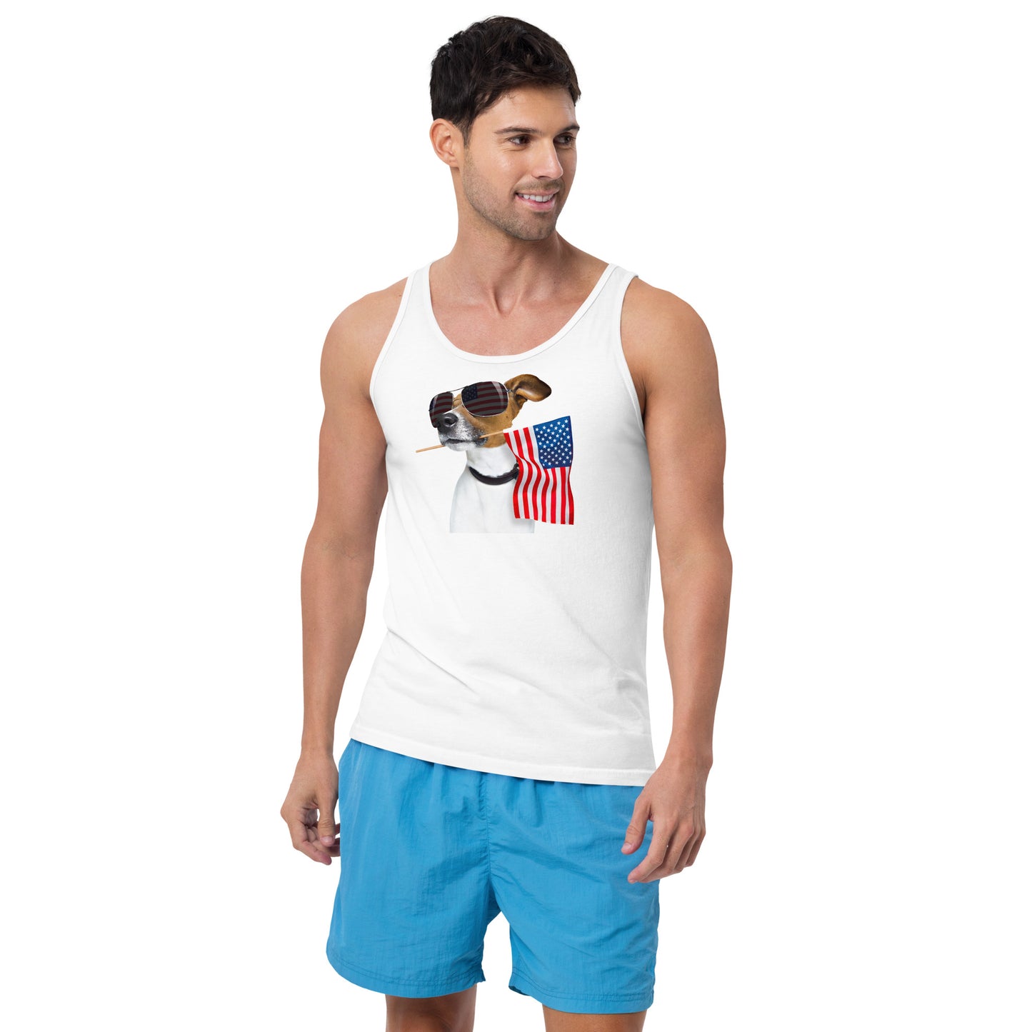 Dog in the USA Men's Tank Top