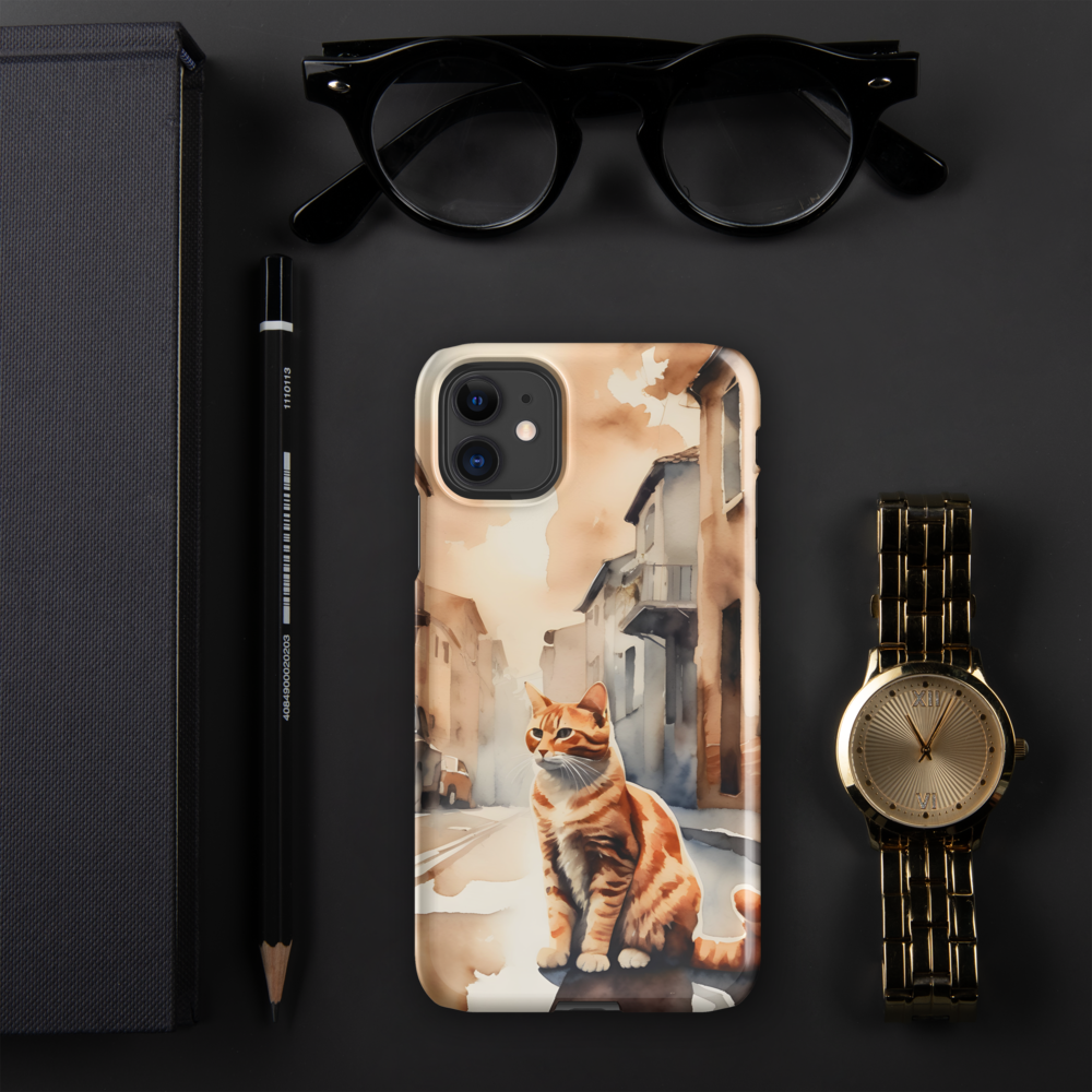 Kitty Cat in the City Snap case for iPhone® Wireless cover