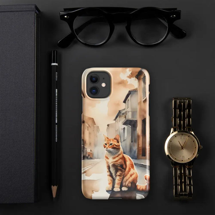Kitty Cat in the City Snap case for iPhone® Wireless cover - 4Legz