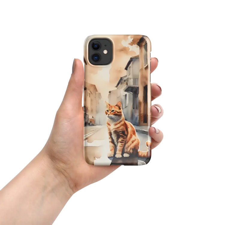 Kitty Cat in the City Snap case for iPhone® Wireless cover - 4Legz