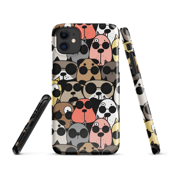 Dogs Multi Colors Snap Case for iPhone® - Protective Phone Cover - 4Legz