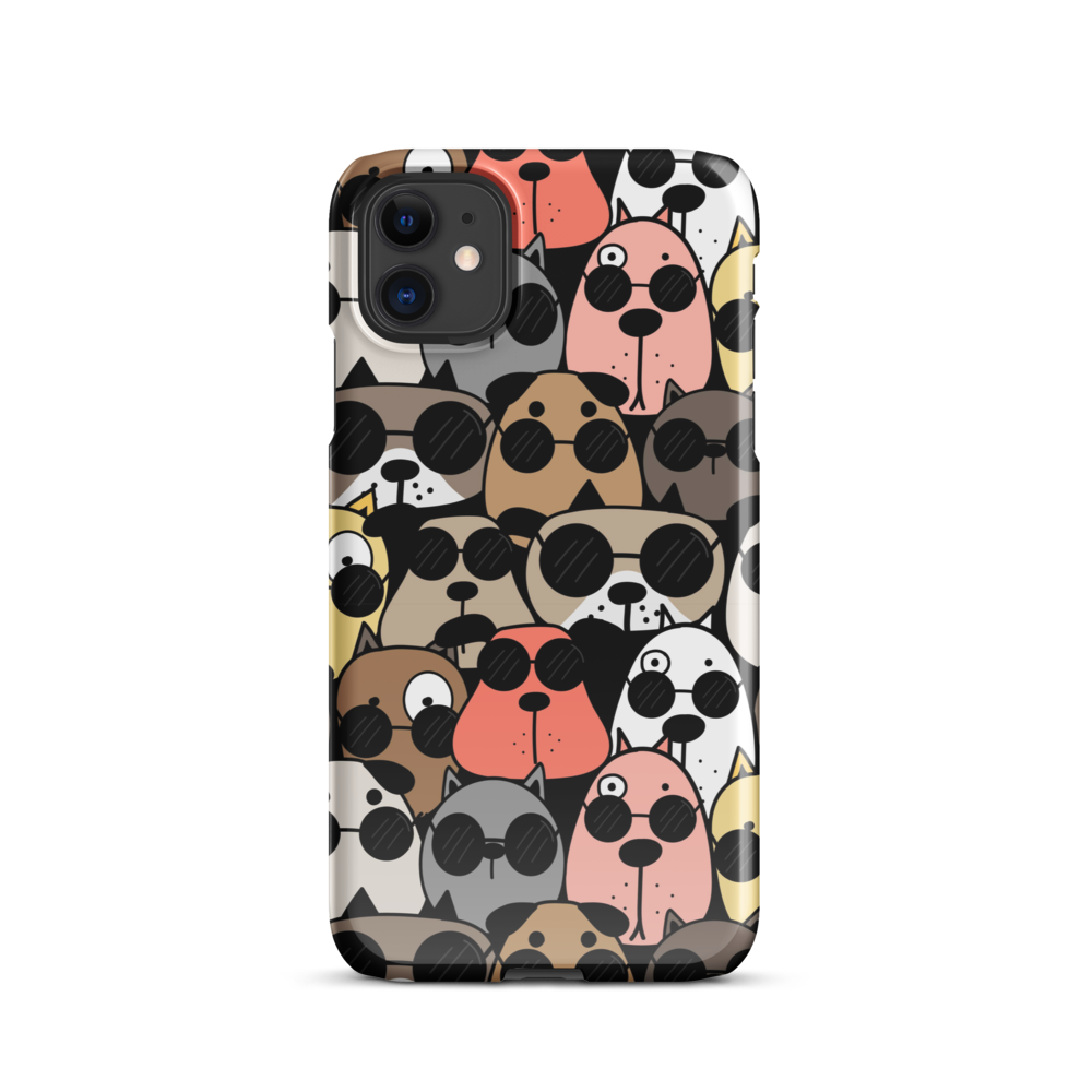 Dogs Multi Colors Snap Case for iPhone® - Protective Phone Cover