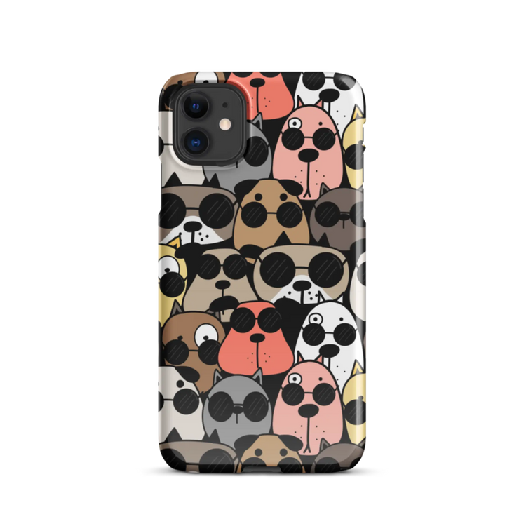 Dogs Multi Colors Snap Case for iPhone® - Protective Phone Cover - 4Legz