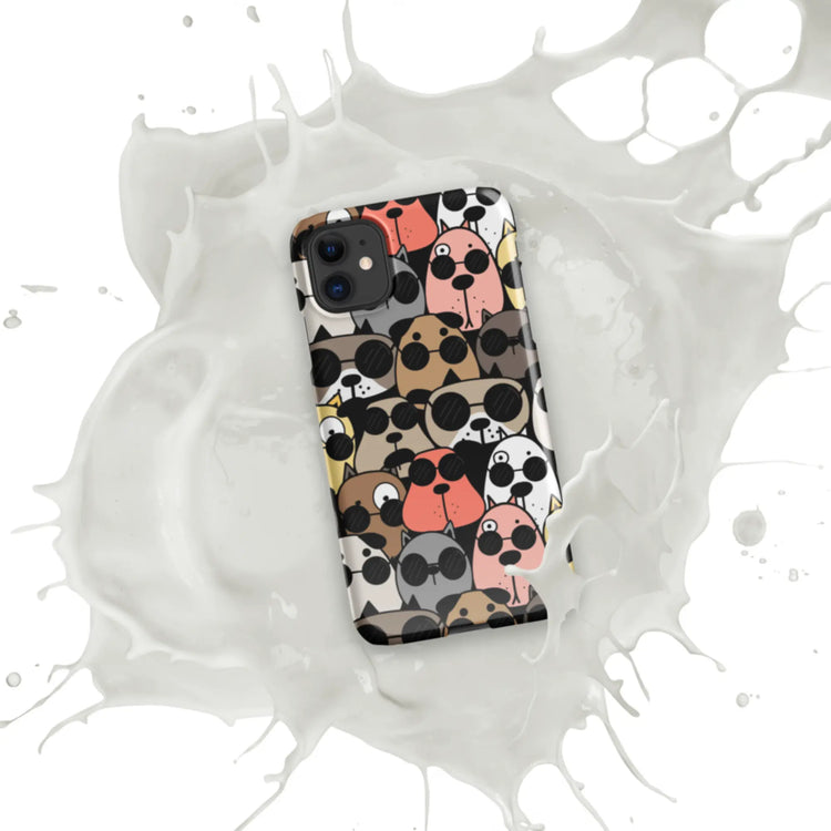 Dogs Multi Colors Snap Case for iPhone® - Protective Phone Cover - 4Legz