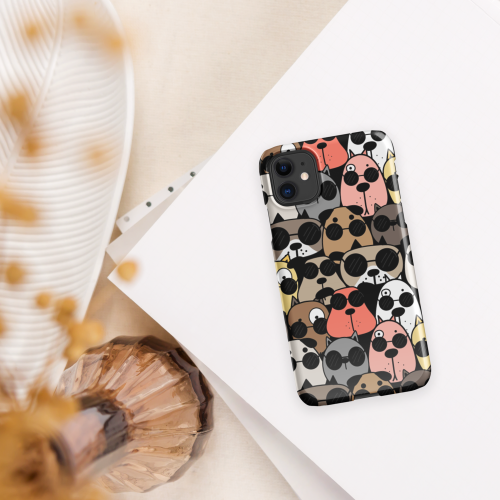 Dogs Multi Colors Snap Case for iPhone® - Protective Phone Cover