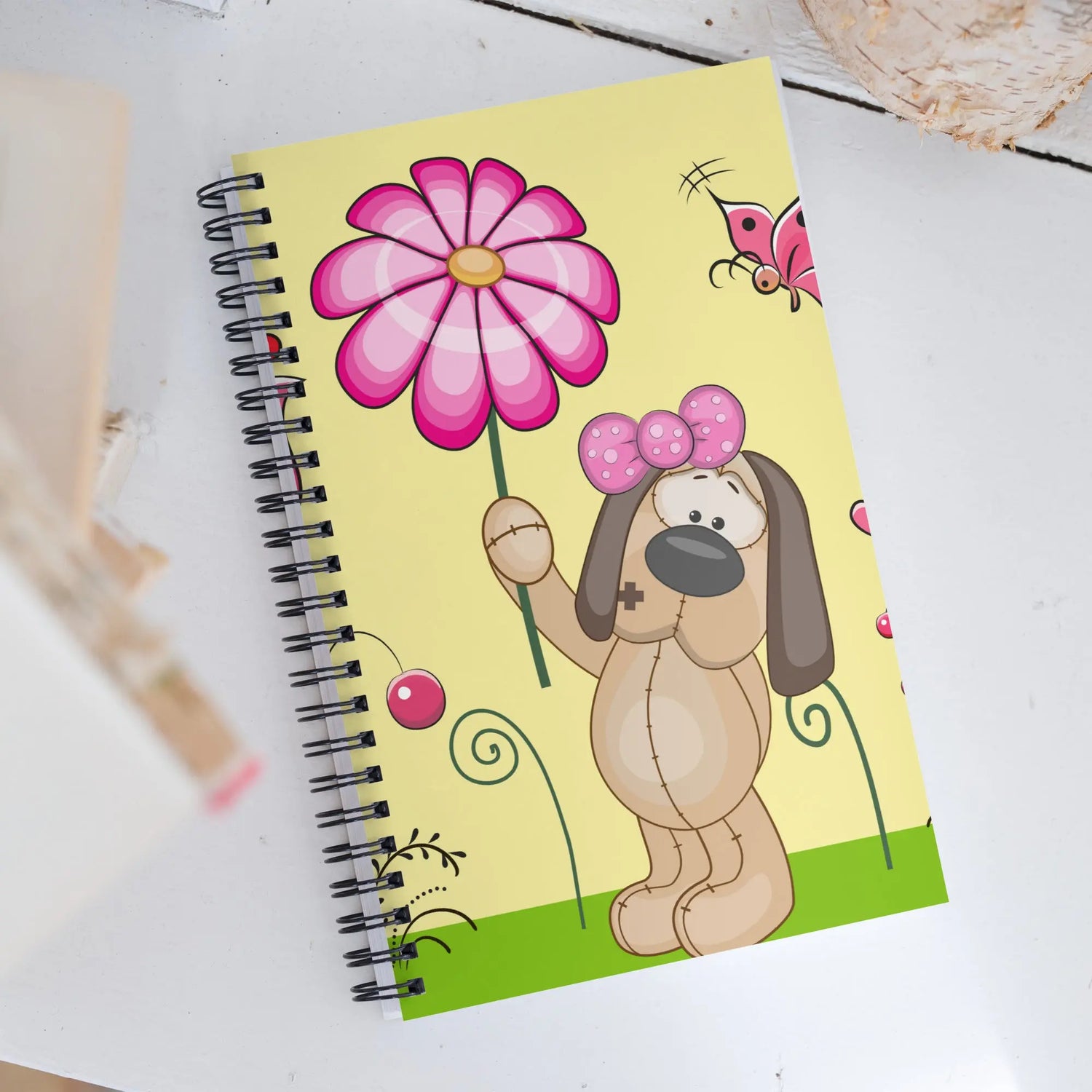 Doggy Love Flowers Notebook - Perfect for Pet Lovers - 4Legz