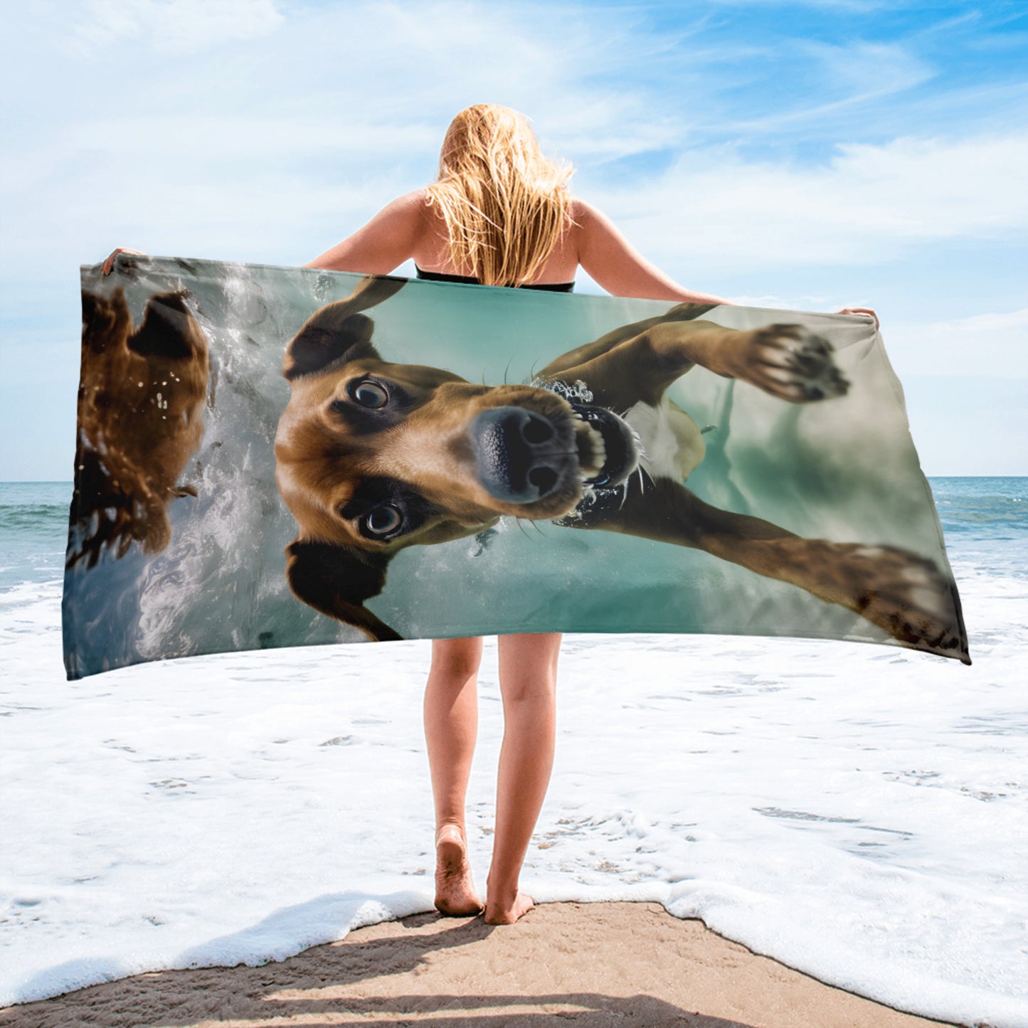 Brown Dog Swimming Towel