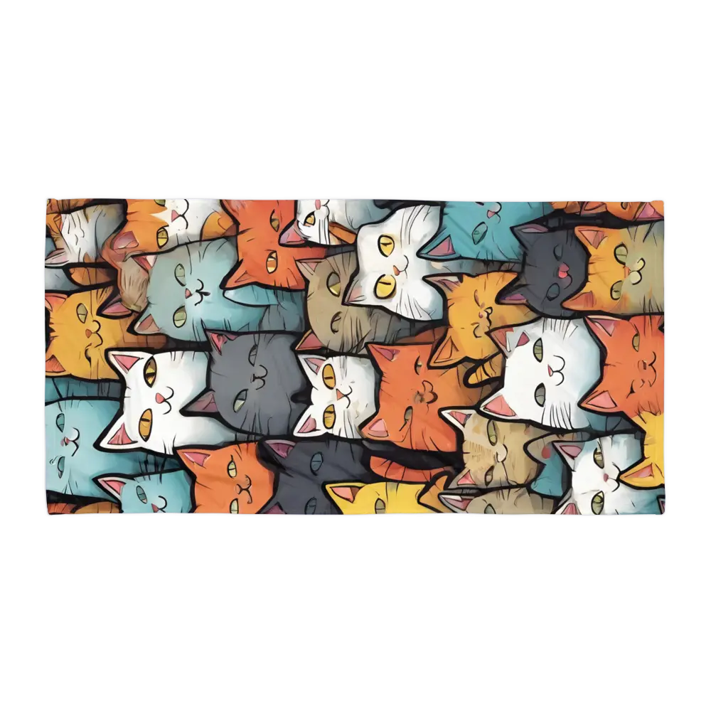 Colorful Cats Towel - 4Legz