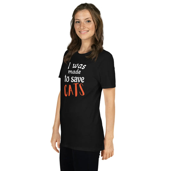 Save Cats T-Shirt for Animal Lovers - Short-Sleeve Unisex Style - 4Legz