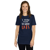 Save Cats T-Shirt for Animal Lovers - Short-Sleeve Unisex Style - 4Legz
