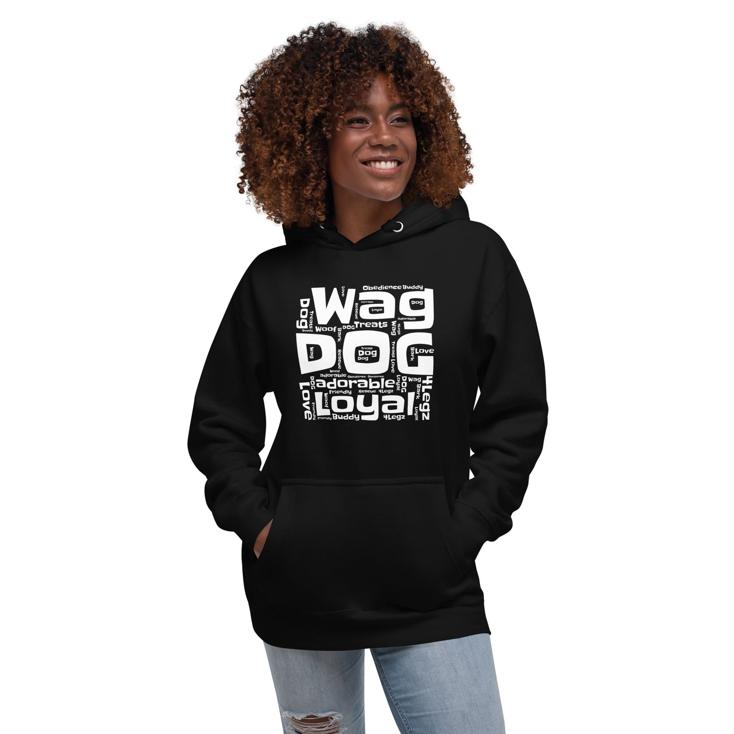 Wag Dog Words Unisex Hoodie