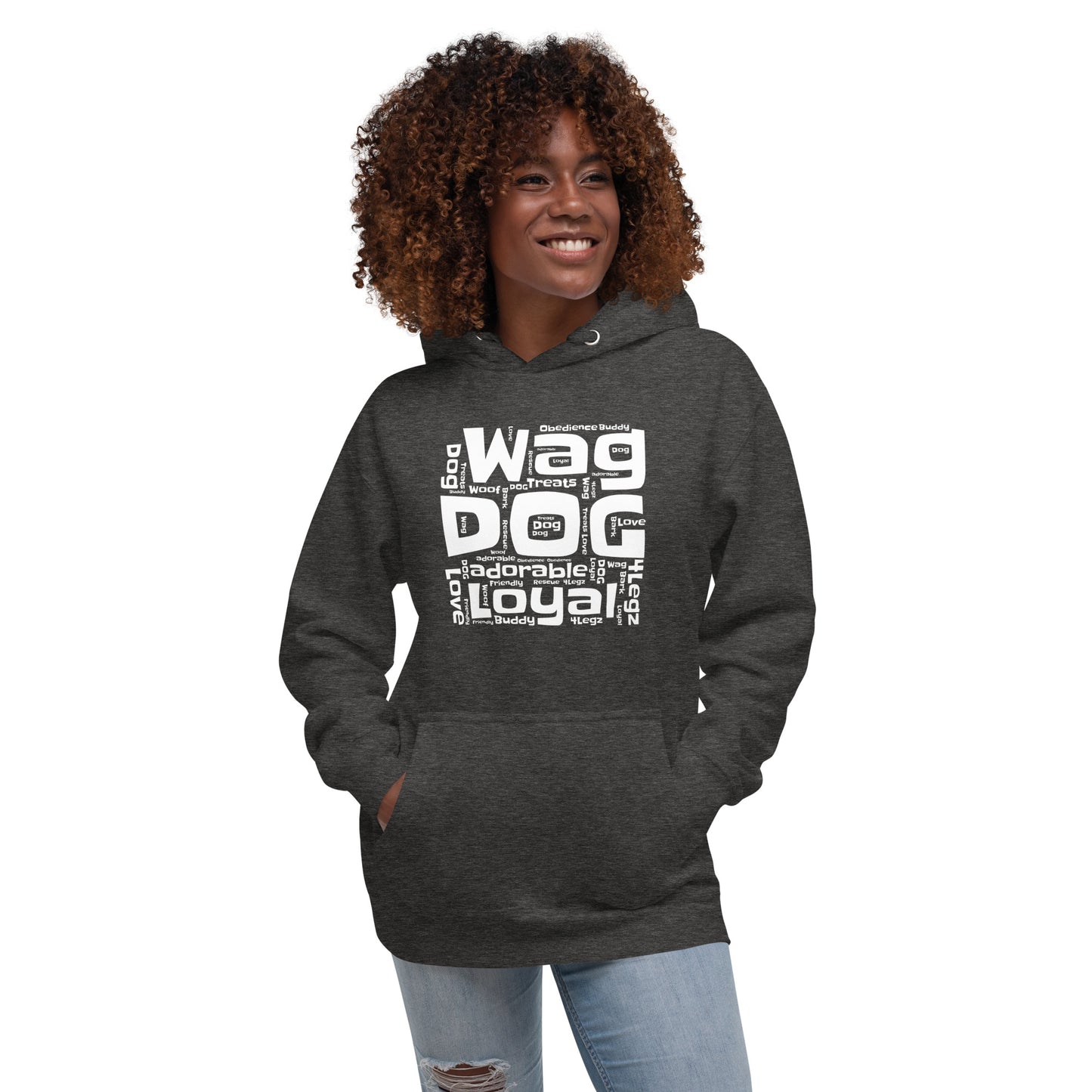 Wag Dog Words Unisex Hoodie