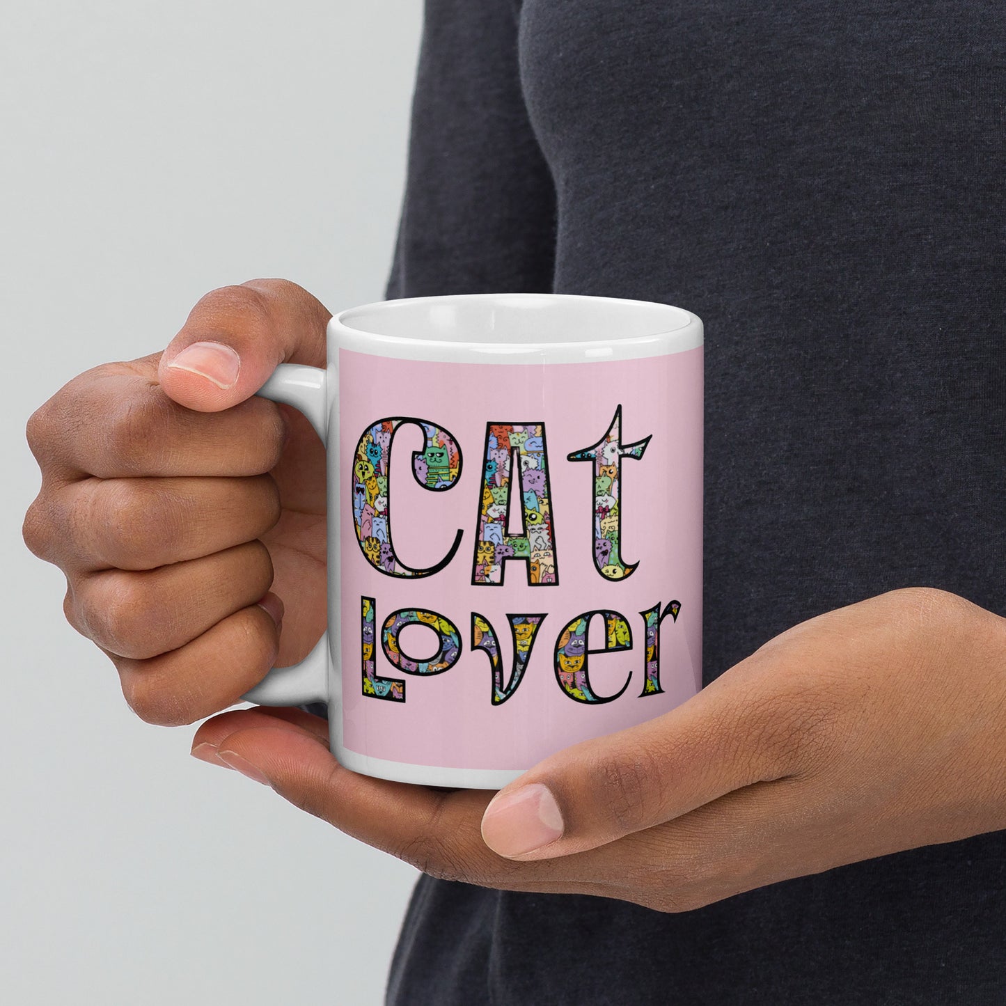 Cat Lover White glossy mug