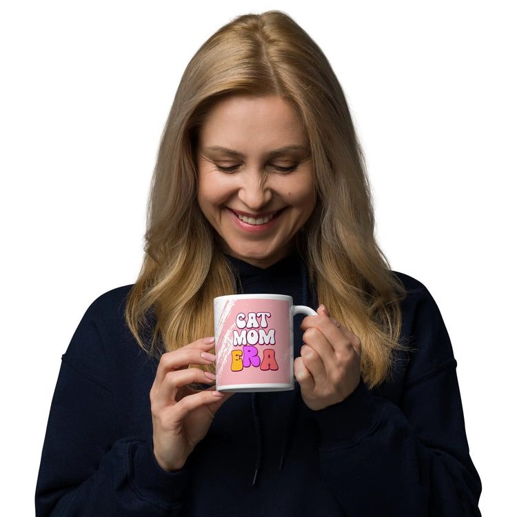 Cat Mom Era White glossy mug - 4Legz