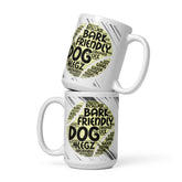 Dog Tennis Ball Words White glossy mug - 4Legz