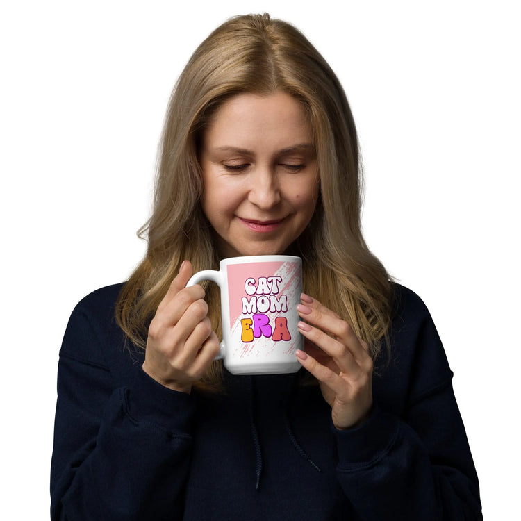 Cat Mom Era White glossy mug - 4Legz