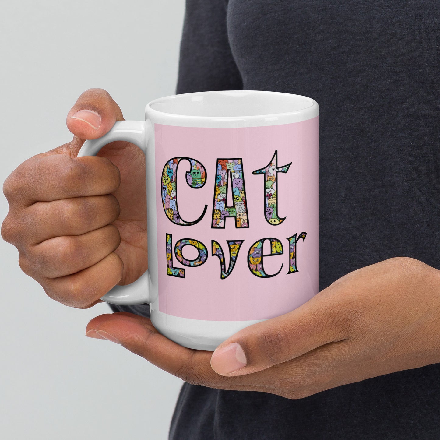 Cat Lover White glossy mug