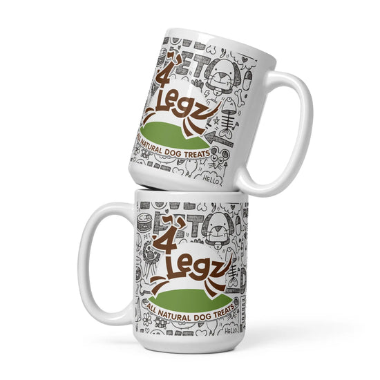 4Legz White glossy mug - 4Legz
