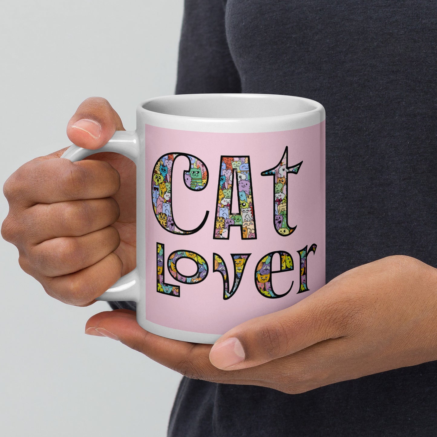 Cat Lover White glossy mug