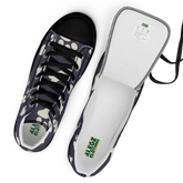Bones and Paws Purple Women’s high top canvas shoes - 4Legz