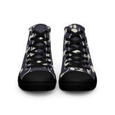 Bones and Paws Purple Women’s high top canvas shoes - 4Legz