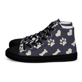 Bones and Paws Purple Women’s high top canvas shoes - 4Legz
