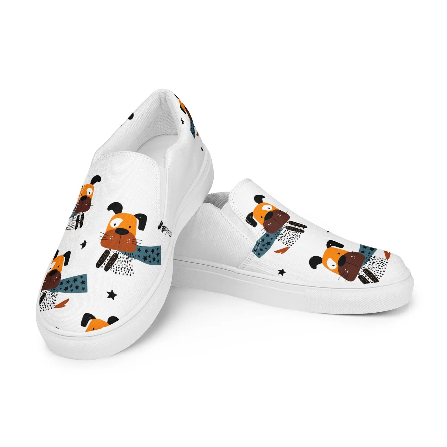 Doggie Women’s Canvas Slip-On Shoes for Comfort and Style - 4Legz
