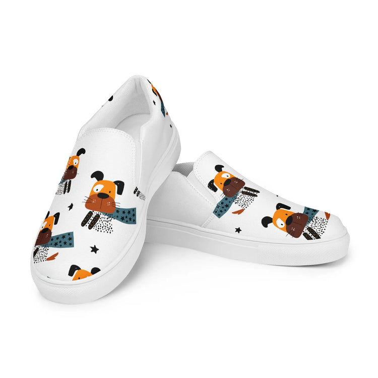 Doggie Women’s Canvas Slip-On Shoes for Comfort and Style - 4Legz