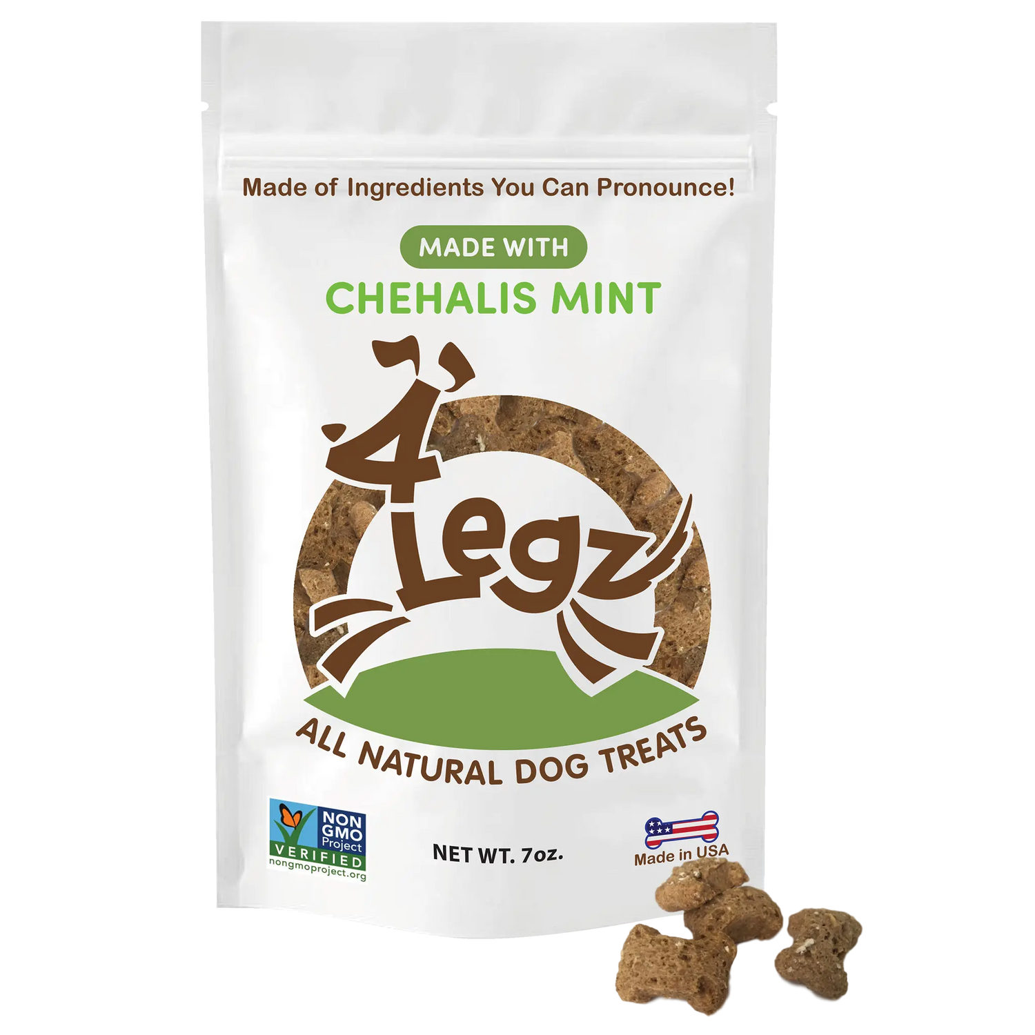 Chehalis Mint Dog Treats for Fresh Breath and Healthy Chewing - 4Legz