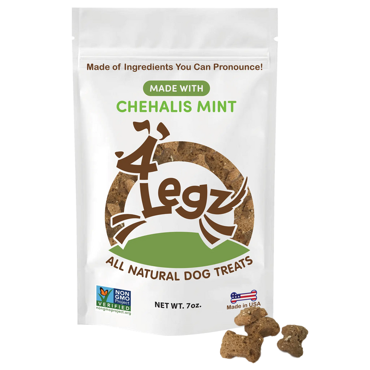 Chehalis Mint Dog Treats for Fresh Breath and Healthy Chewing - 4Legz