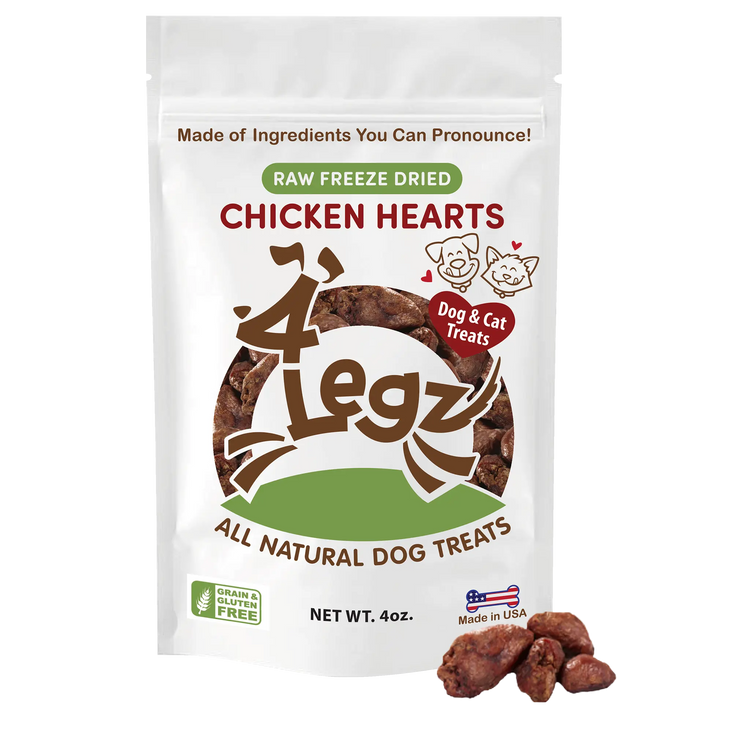 Chicken Hearts for Pets - Nutritious Treats for Happy, Healthy Paws - 4Legz