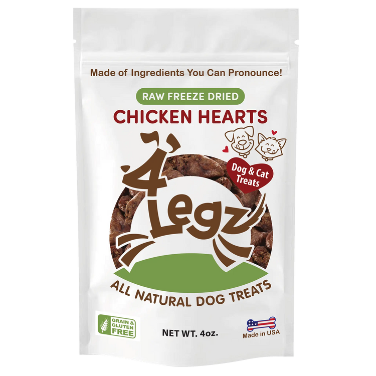 Chicken Hearts for Pets - Nutritious Treats for Happy, Healthy Paws - 4Legz