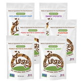 Treats Gift Box for Dogs - 6 Pack of Delicious Dog Treats - 4Legz