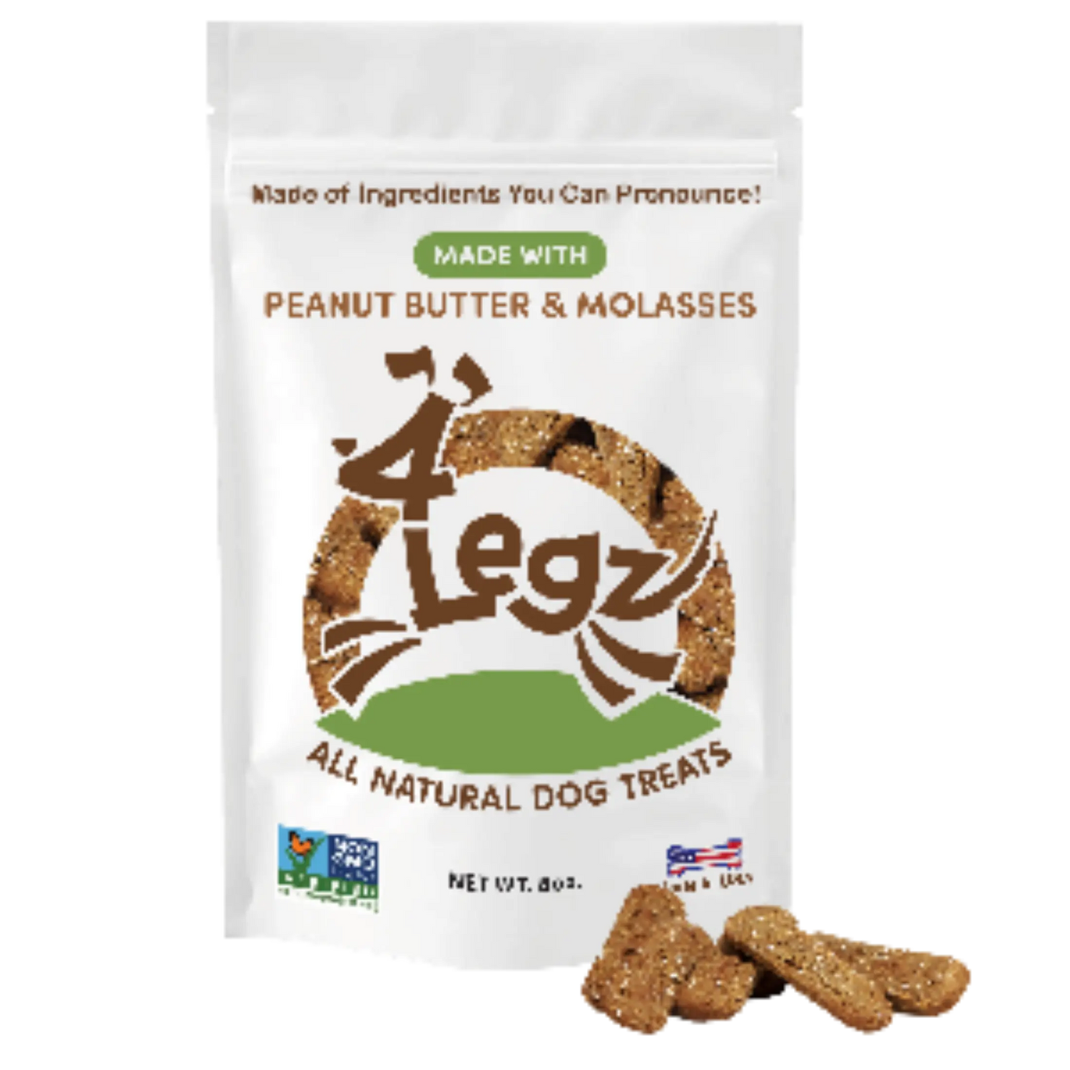 Peanut Butter Molasses Kitty Roca Treats for Happy Pets - 4Legz